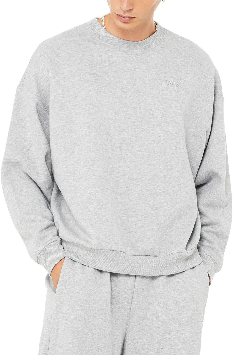 Accolade Crew Neck Pullover - Athletic Heather Grey