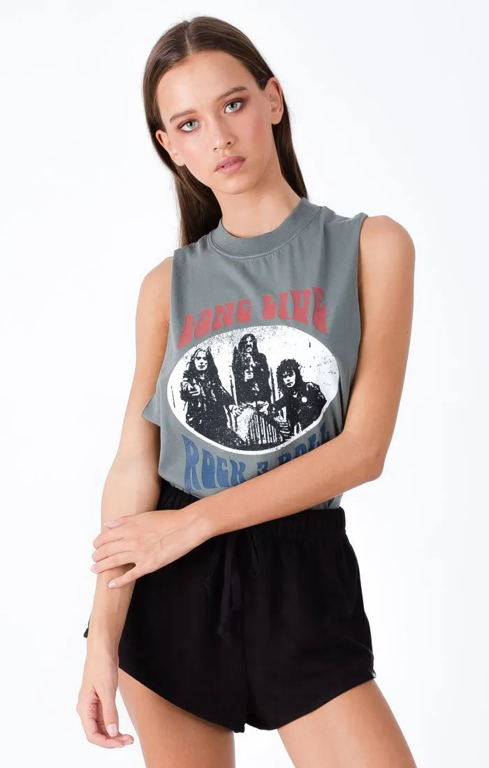 Afends Womens Live Rock - Bandcut Tee