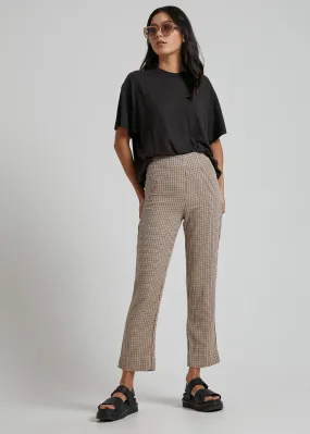 Afends Womens London Calling - High Waist Pant - Toffee