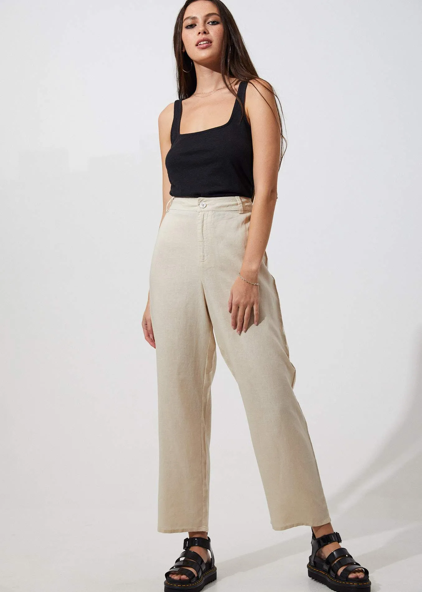 Afends Womens Siren - Hemp Pant - Bone