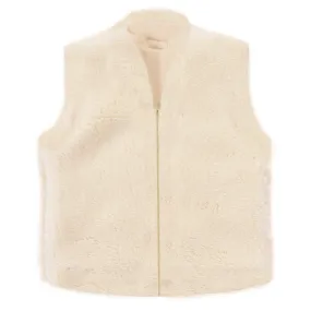 Baby/Kid Virgin Wool Vest - White