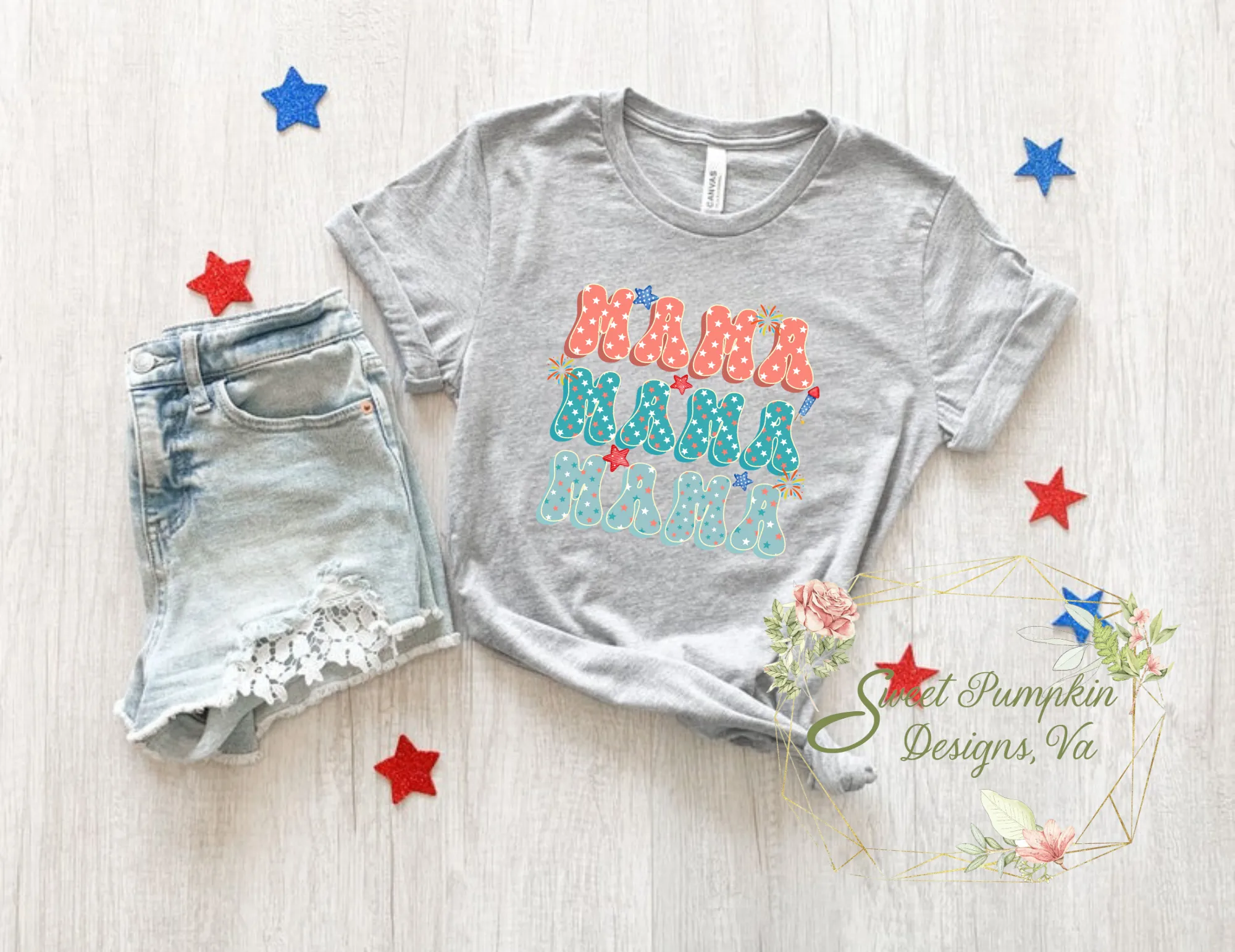 Classic "American Mama" T-Shirt - Perfect for Any Occasion