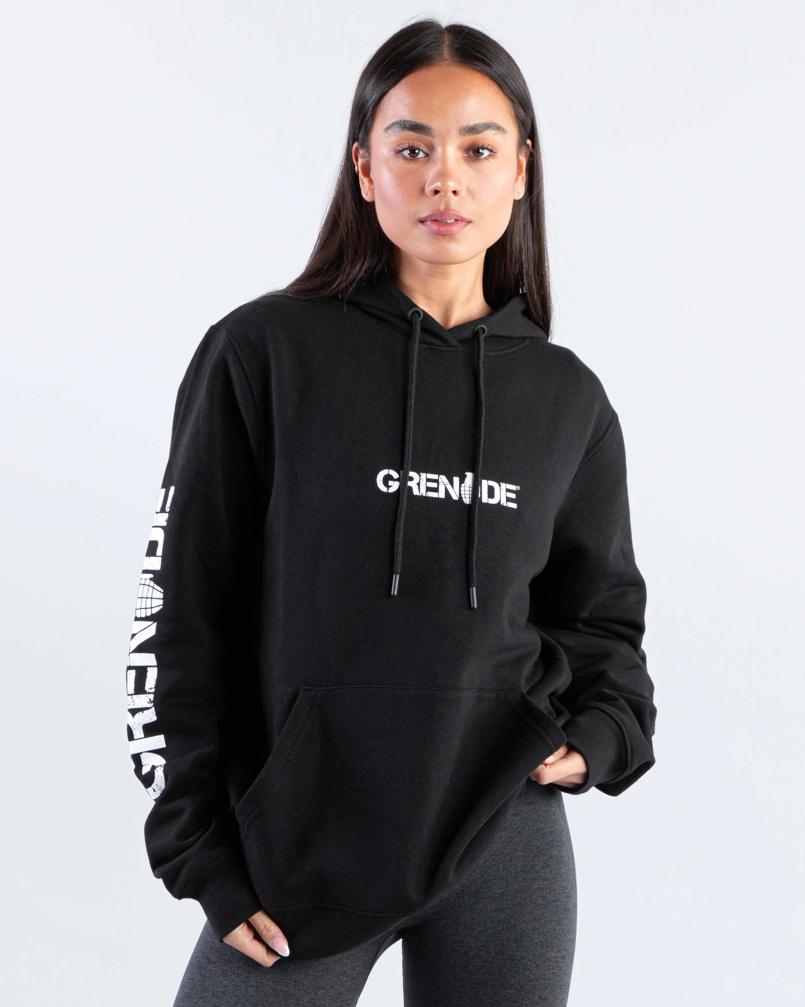 Core Hoodie - Black / White