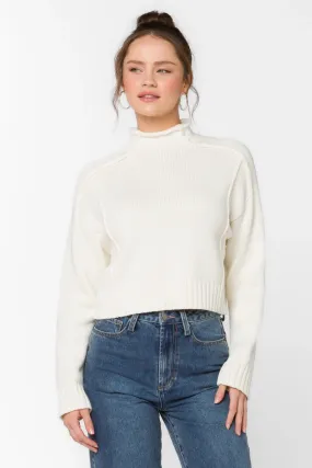 Goodwin Bone Mock Neck Sweater