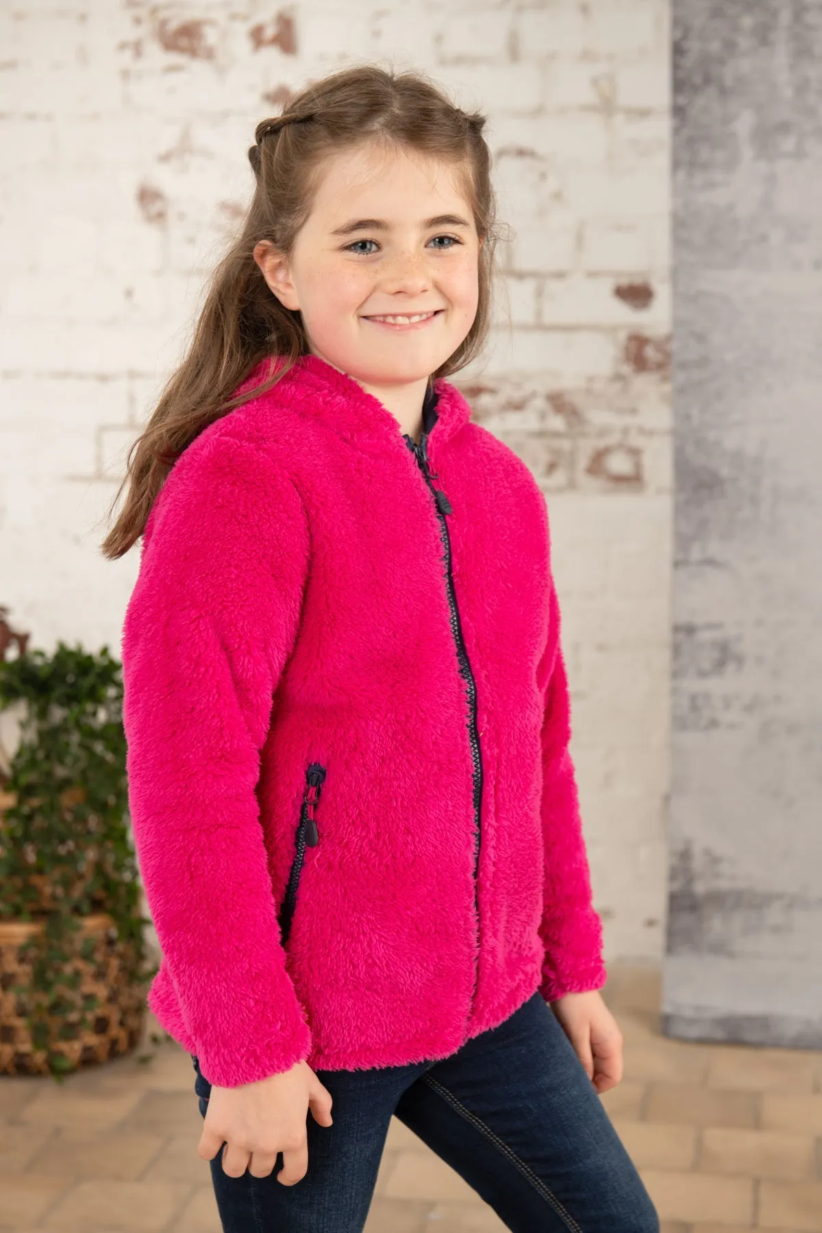 Gracie Sherpa Fleece - Bright Pink