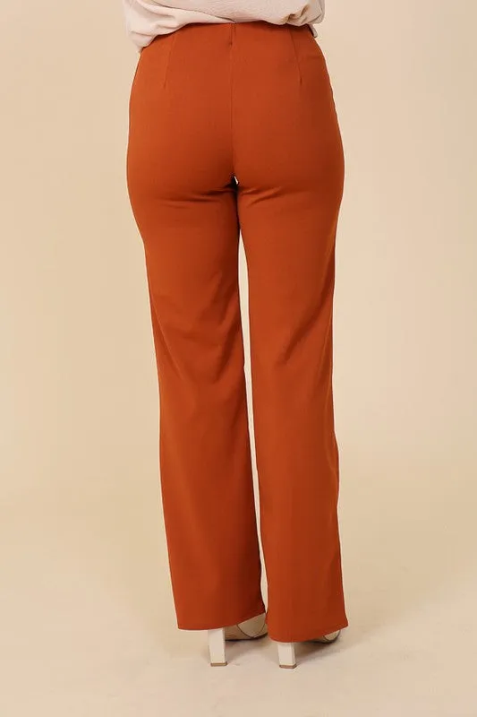 High Waist Work Pants