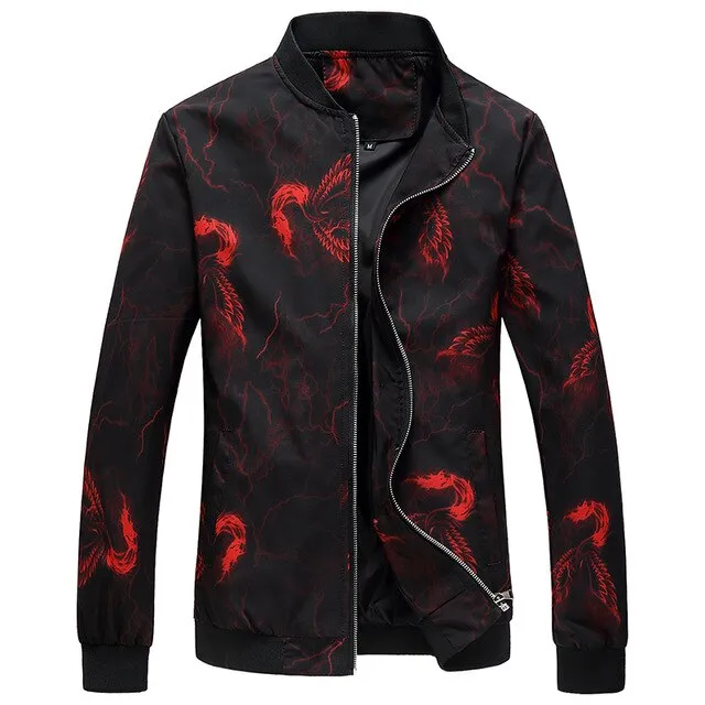 I Stay Fly Men's Spring Floral Print Jacket