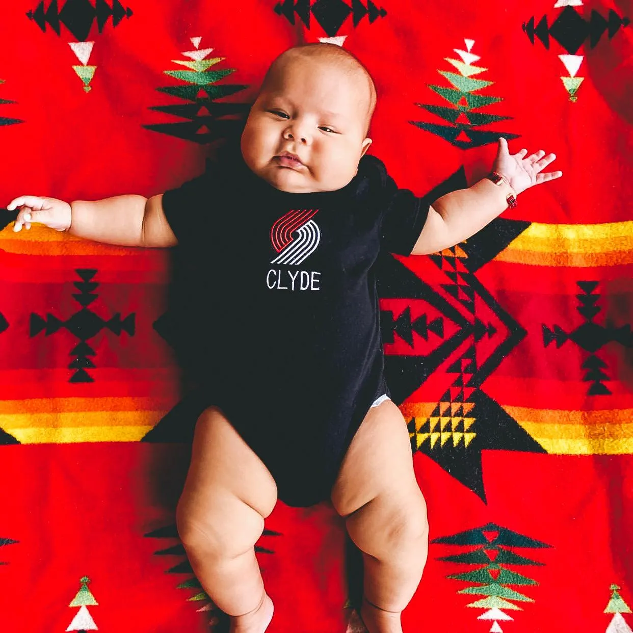 Personalized Portland Trail Blazers Bodysuit