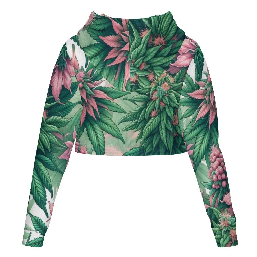 Pink Haze Cropped Hoodie